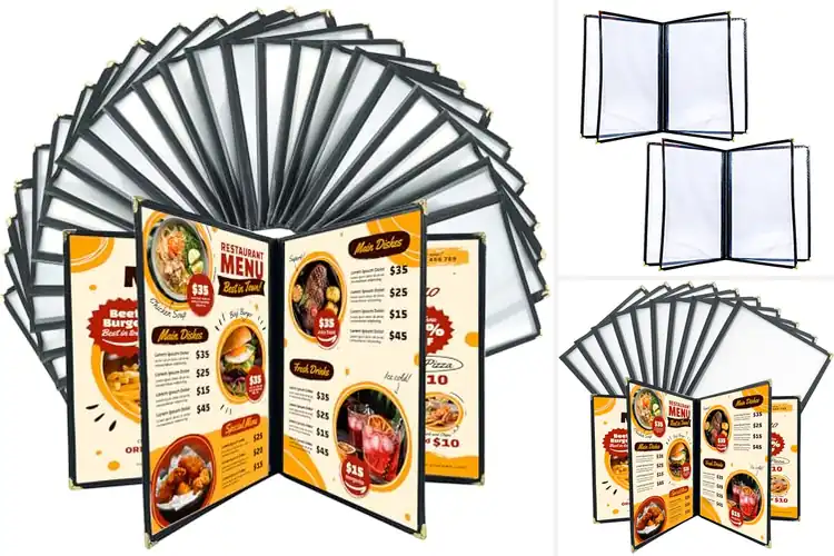 Detailed view of Best 4 Page 8 View Menu Covers: Protect & Impress Customers