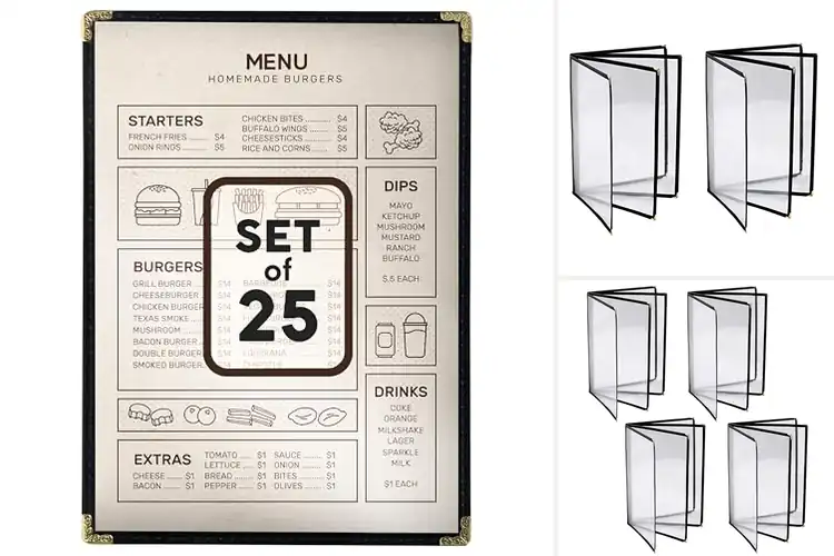 Detailed view of Best A4 Size Menu Holders: Top Picks for Your Business