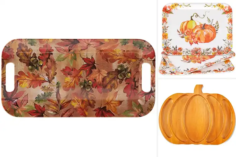 Detailed view of Best Autumn Serving Plates for Cozy Warm Gatherings