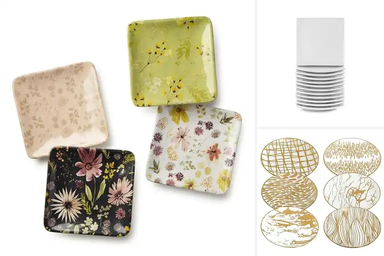 Detailed view of Best Ceramic Canape Plates