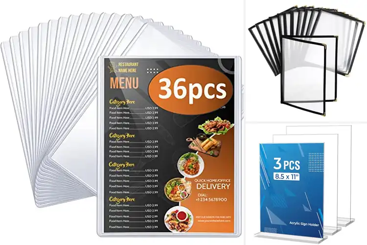 Detailed view of Best Clear Menu Holders: Top 10 Durable Wipe-Clean Picks