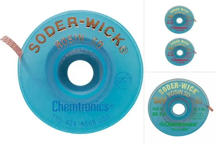 Detailed view of Best ESD Safe Desoldering Braids: Clean Repairs Made Easy