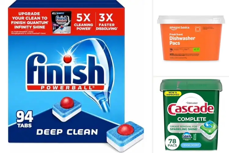 Detailed view of Best Fresh Scent Dishwasher Tabs: Easy Sparkle