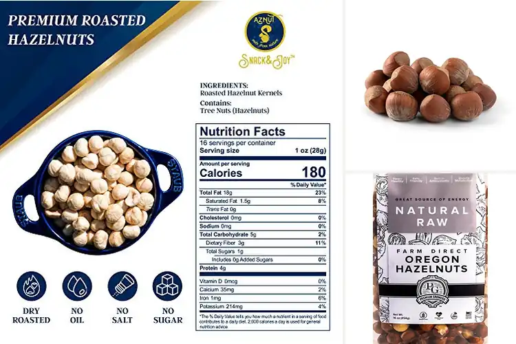 Detailed view of Best Natural Hazelnuts
