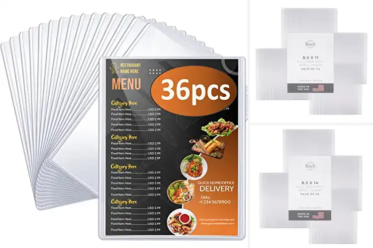 Detailed view of Best Vinyl Menu Covers